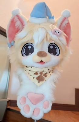 Fursuit Long Fur Husky Fox Mascot Head Party Halloween Fur Cosplay-Promotion 57#