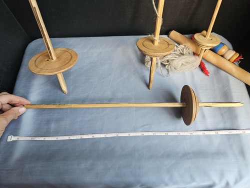 Spinning Knitting Bundle Knitting Nancy Strick Susel 4 Drop Spindles Nostepinne - Picture 5 of 12