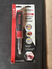 Wiha SoftFinish 11inOne Multi Driver 8 Screwdriver Tips Ergonomic Grip Tool
