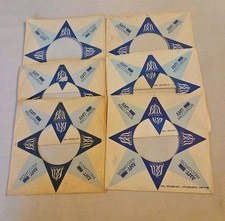 45 RPM 7" RECORD SLEEVES CO. SLEEVE 6 PACK SEE PHOTOS Bell Records SLV330 