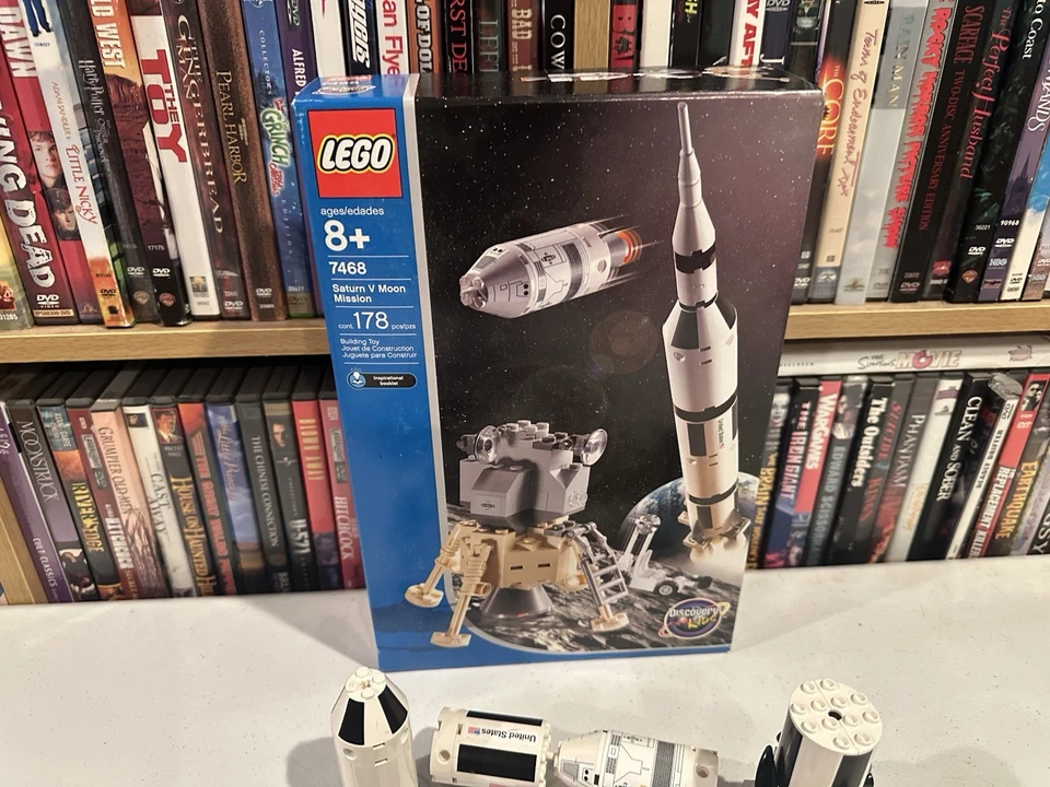 LEGO 7468 Discovery Kids Saturno V Luna Misión Cohete Exploración Lunar Completo Foto 3 de 4