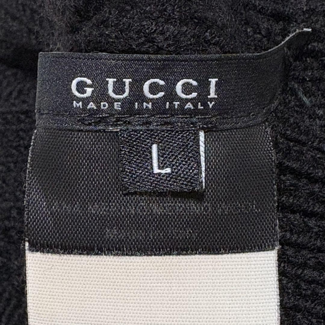 GUCCI Knit Hat Black Cable Sherry Line 22x20cm | eBay