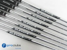 8pc True Temper ELEVATE ETS 115 VSS Pro Regular Flex Steel Iron Shaft Set 461068