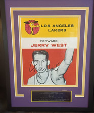 Beckett Jerry West Signed 8x10 Photo Framed w/engraved nameplate HOF 
