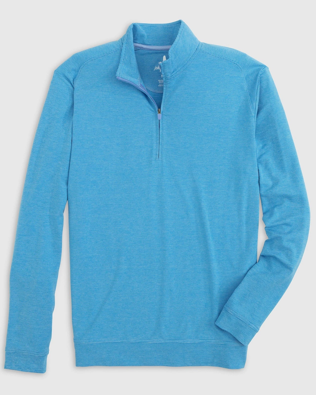 johnnie-O Vaughn Striped Performance 1/4 Zip Pullover Maverick Size M