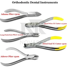 Dental Orthodontic Pliers Wire bending Bracket Removing Hard Wire Cutters TC New