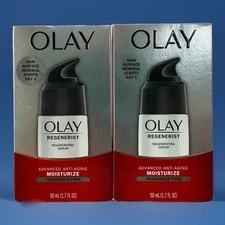 2 Pack Olay Regenerist Regenerating Serum Light Gel Face Moisturizer 1.7 Oz X2