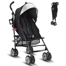 Baby Lightweight Stroller, Compact Travel Stroller for Airplane, Adjustable Back