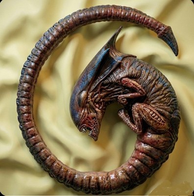 11''Queen Alien Feotus Bust Classic Sci-Fi Movies Unassembled Resin Model Kit 1/1
