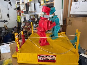 Vintage Marx Toys Rock Em Sock Em Robots 1966 Original 1960s