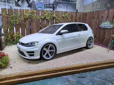 Cades Apollo painted Set 1/18 Scale Silver with Resin tyre MODIFIED Diecast