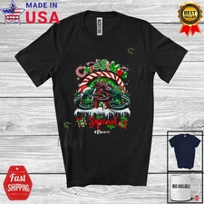 Custom Name Christmas Squad; Joyful Three Eel Fish Collection Rainbow T-Shirt