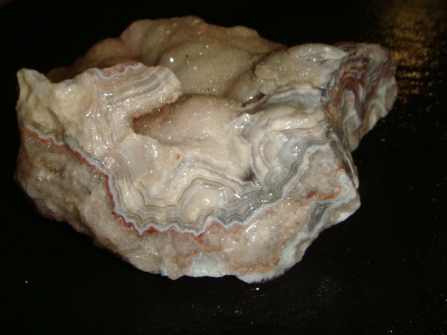 HI GRADE BOTRYOIDAL LAGUNA LACE AGATE ROUGH SPECIMEN  2  1/4  +  POUNDS   MEXICO
