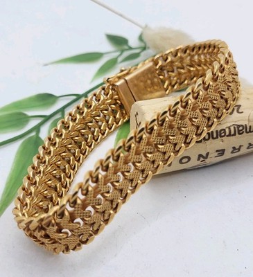 BRACELET MAILLE AMERICAINE en or (750) avec une