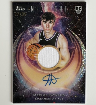 Maxime Raynaud 2025-26 Topps Midnight Rookie Jersey Auto Winter Solstice /35 RPA
