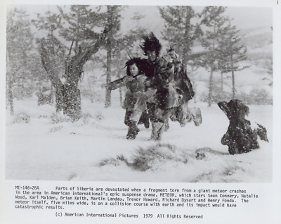 Meteor Siberian Scene Starring Sean Connery 1979 Movie 8x10 Vintage Press Photo