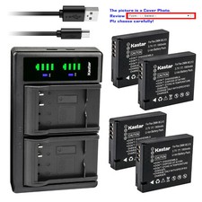 Kastar Battery LTD2 USB Charger for Leica Genuine BP-DC10 DC10-E DC10-U BC-DC10