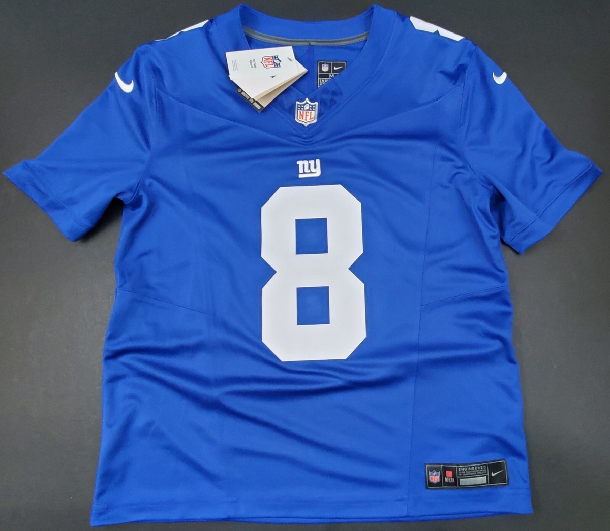 Nike NY Giants Daniel Jones #8 Vapor F.U.S.E Limited Jersey, Blue
