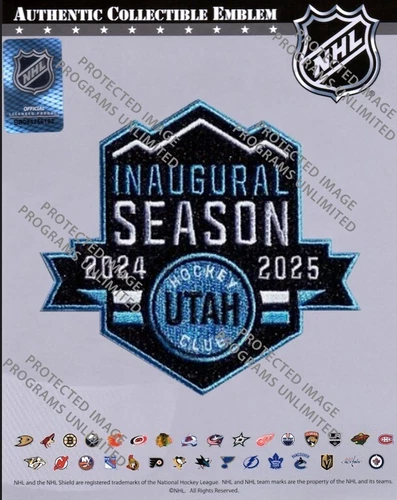 2024 2025 UTAH HOCKEY CLUB INAUGURAL SEASON JERSEY PATCH STANLEY CUP PUCK STYLE - Picture 1 of 1