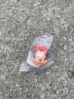 Mickey Unlimted Applause Minnie Mouse Pvc Head Keychain New