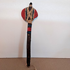 Vintage Cherokee NC Native American Stone Head Tomahawk Club Ax Burch Handle