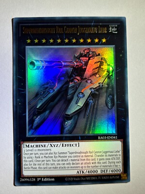 Superdreadnought Rail Cannon Juggernaut Liebe RA03-DE041 Ultra Rare 1. Auflage