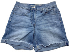 Old Navy Shorts Girls Size 10 Denim Jean Cuffed Mid Rise Stretch 26  Waist