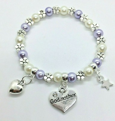 christening charm bracelet