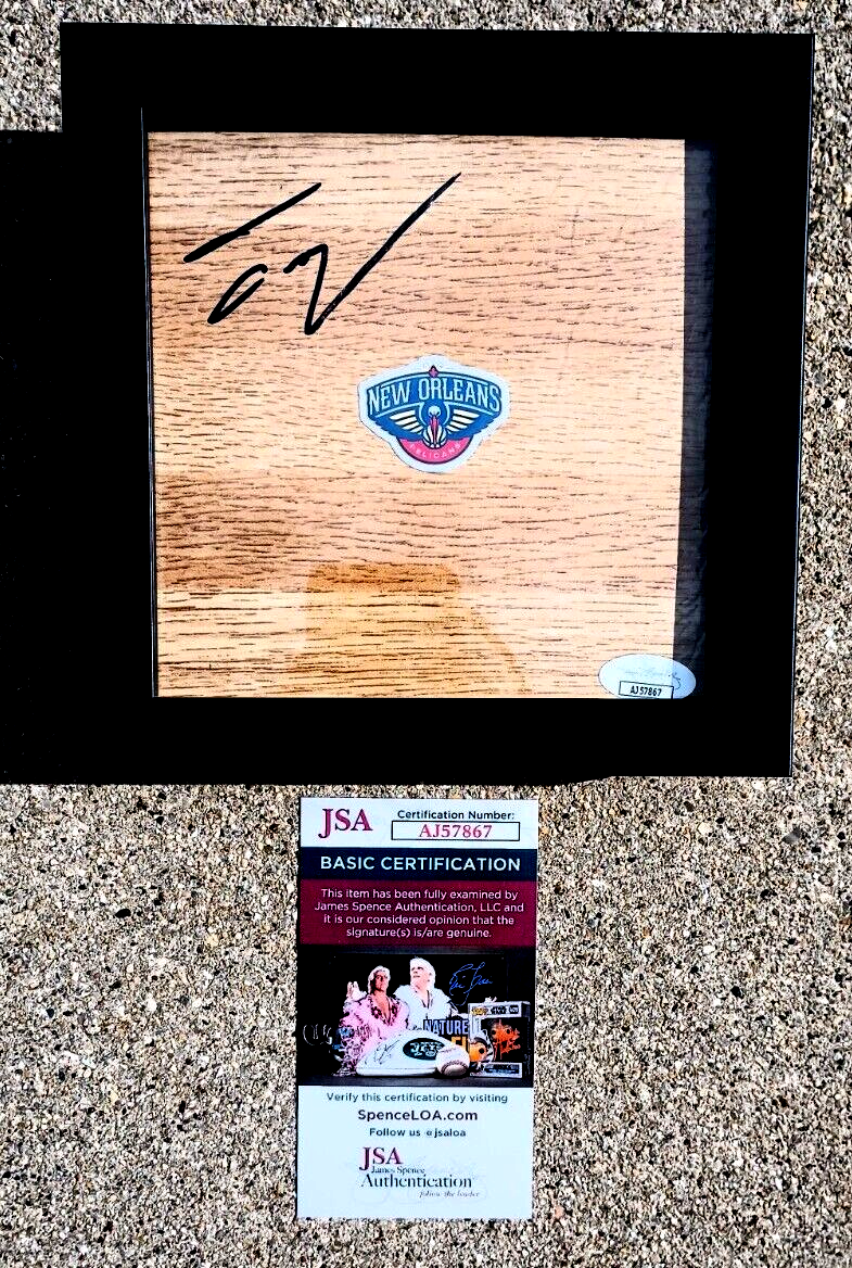 TREY MURPHY III Pelicans SIGNED & FRAMED Floor JSA COA NEW ORLEANS C 
