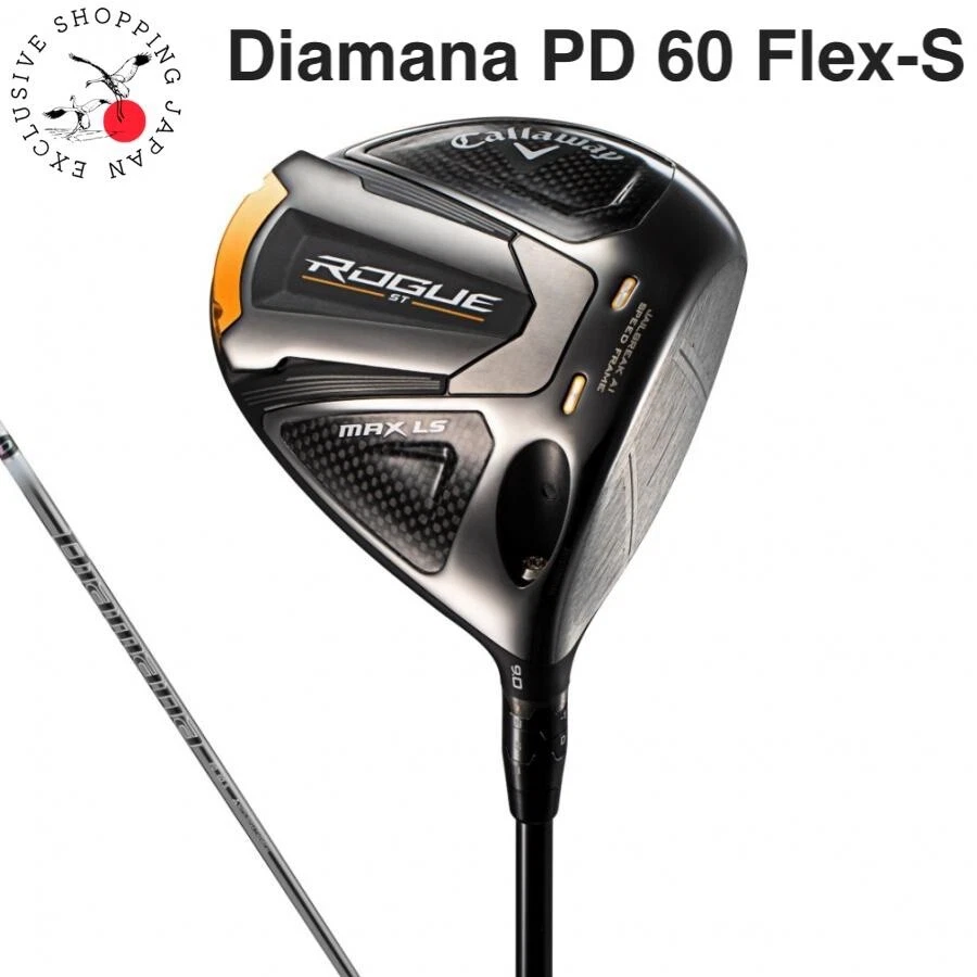 Callaway Golf Rogue ST MAX LD Driver Club Loft 9 Diamana PD 60 Shaft Flex S Men