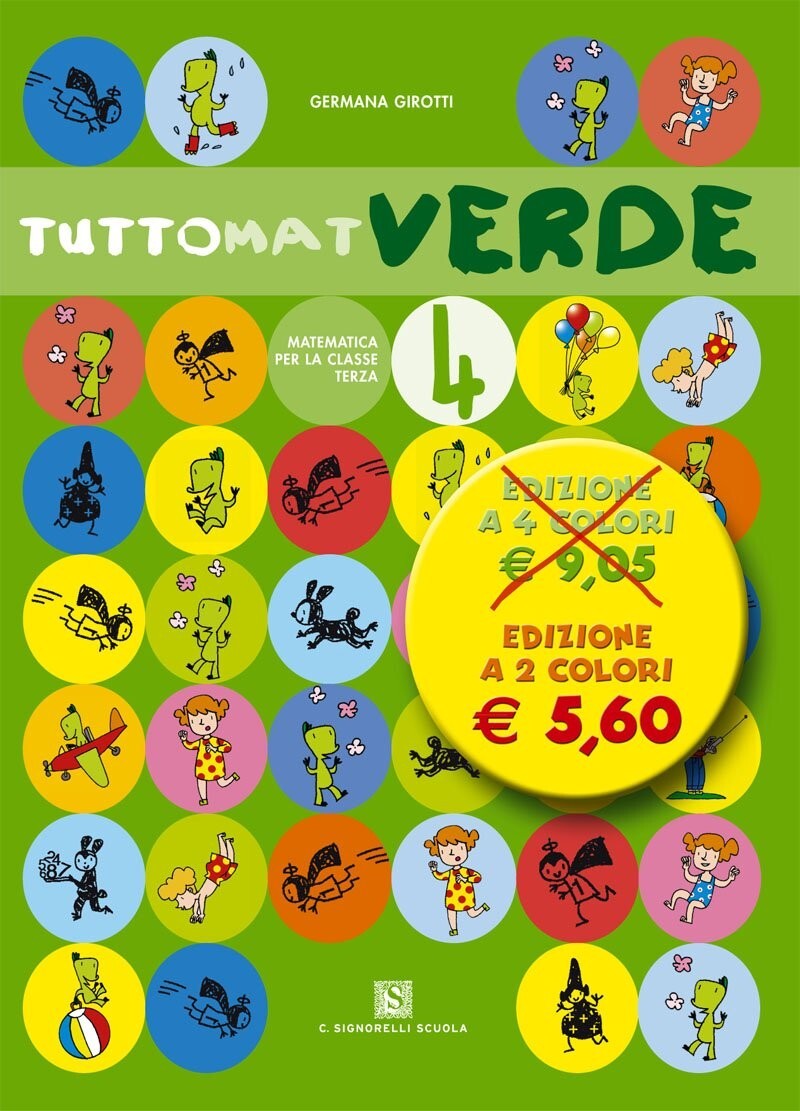 TuttoMat Verde 4 Matematica Per la Scuola Elementare - ISBN  9788843413195