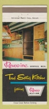 Matchbook Cover - Revco Kitchens Deerfield MI 30 Strike