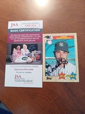 DON MATTINGLY 1987 Topps All Star # 606 autographed signed card YANKEES 87 JSA  