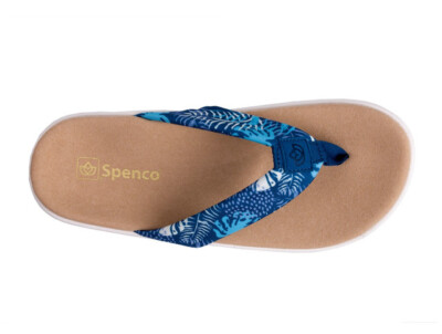Spenco Victoria Womens Orthotic Flip Flop Tropical Blue | eBay display picture 2