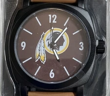 New Washington Redskins  Men's Sparo The Knight Series Brown Leather Strap Watch