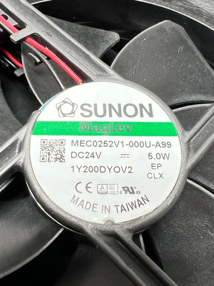 Lot of 8x SUNON MEC0252V1-000U-A99 12025 24V 5.0W 12CM Cooling Fan 2-wire Guard - Image 4 of 4