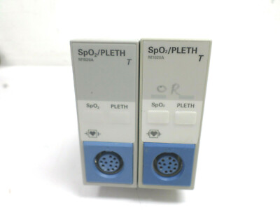 LOT OF 2 HP Agilent Respironics Patient Monitor SpO2 Pleth Module M1020A 