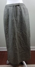 Vintage Lauren Ralph Lauren Tweed Wool Maxi Straight Skirt Petites Size 12P