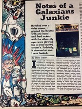 Video Games Atlanta GA Print Article 1981 AJC Galaxian Pac-man Arcade Oney Carey