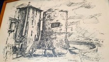 Quadro originale di Franco Azzinari Laigueglia 1978