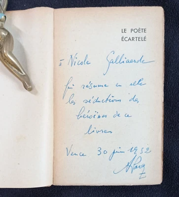 Albert Paraz envoi auteur Le Poète écartelé édition originale 1945 dédicacé - Photo 1/4
