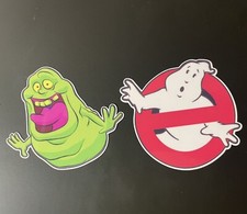 x2 SLIMER GHOSTBUSTERS VINYL USA MADE DECAL STICKER TRUCK WINDOW BUMPER WALL CAR