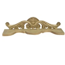 Vintage Shenandoah Designs Keeper Shelf Pediment Wall Hanging Ornate Carved Wood