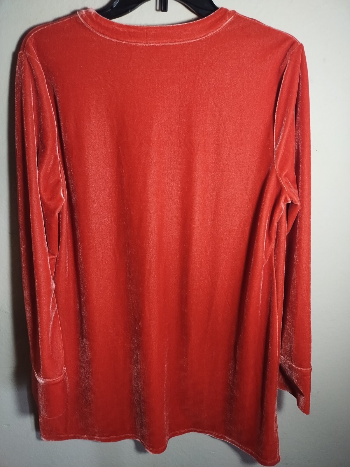 Soft Surroundings Top Women L Tunic Orange Pullov… - image 2