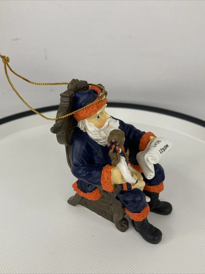 2001 Memory Company Auburn Tigers Santa & Little Girl and Aubie Tiger adornos Foto 4 de 4