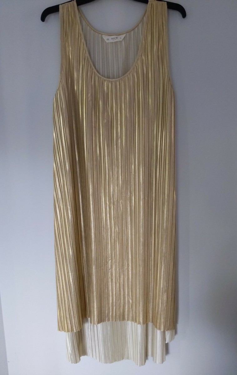 Seed Heritage Gold Dress Size 10 | eBay Australia
