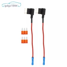 2pcs Car Fuse Tap Add a Circuit Adapter with 2pc 7.5A Micro3 ATL Blade Type Fuse
