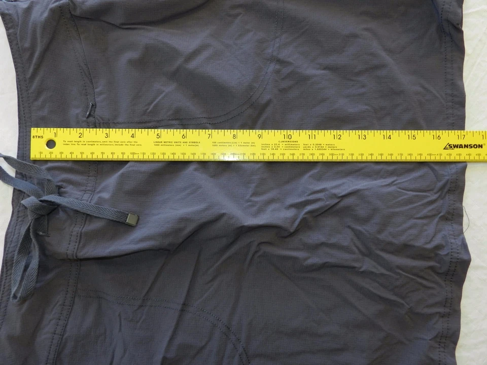 TÉ VERDE Skort Talla XXL Gris Pantalones Cortos Bajo Falda Cremallera Lateral Navegación Nylon (p82) Foto 4 de 4