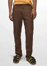 NWT prAna SHIRE DOUBLE PEAK Slim Straight Leg Hiking Pants Shire Brown SZ 40/32L