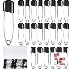 Pieces Diaper Pins Safety 2.2 Inch Plastic Head Cloth Diaper Nappy 50 Black